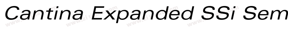 Cantina Expanded SSi Semi Expanded字体转换